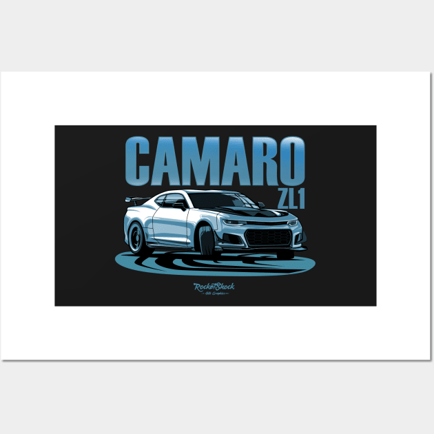 Camaro zl1 Wall Art by ASAKDESIGNS